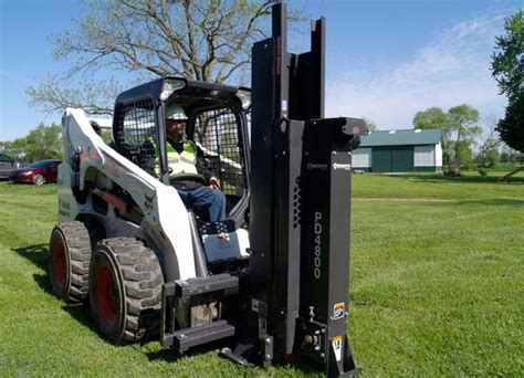 skid steer t-post driver rental|wood post driver rental near me.